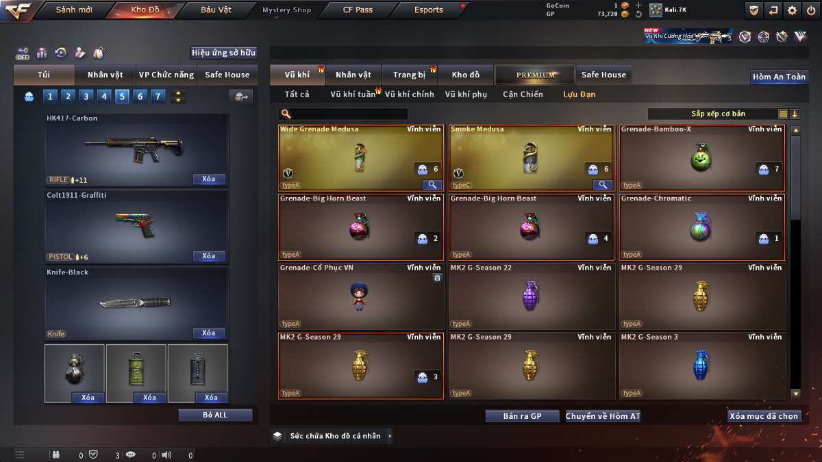 shop acc cf uy tin gia re